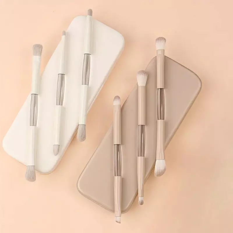 Blink Double head eye shadow brush 3pcs set # Cream Colour