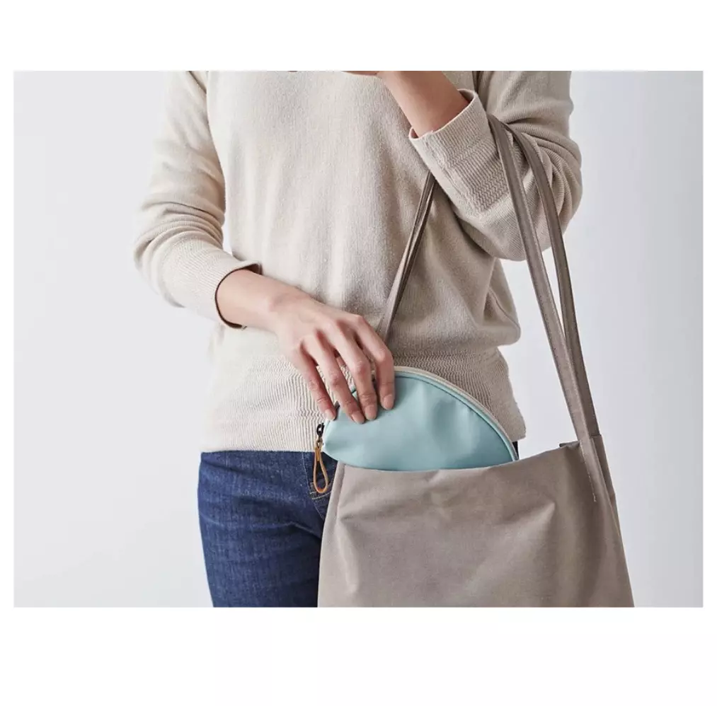 Blink Makeup Brush Holder Zippered Travel Bag for Women# Beige