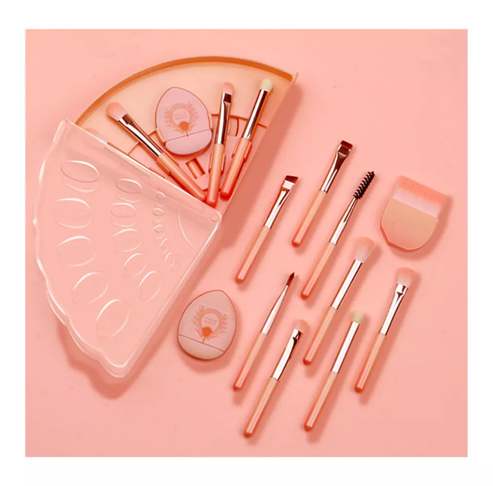 Blink Peacock 10 in 1 Makeup Brush# Pink
