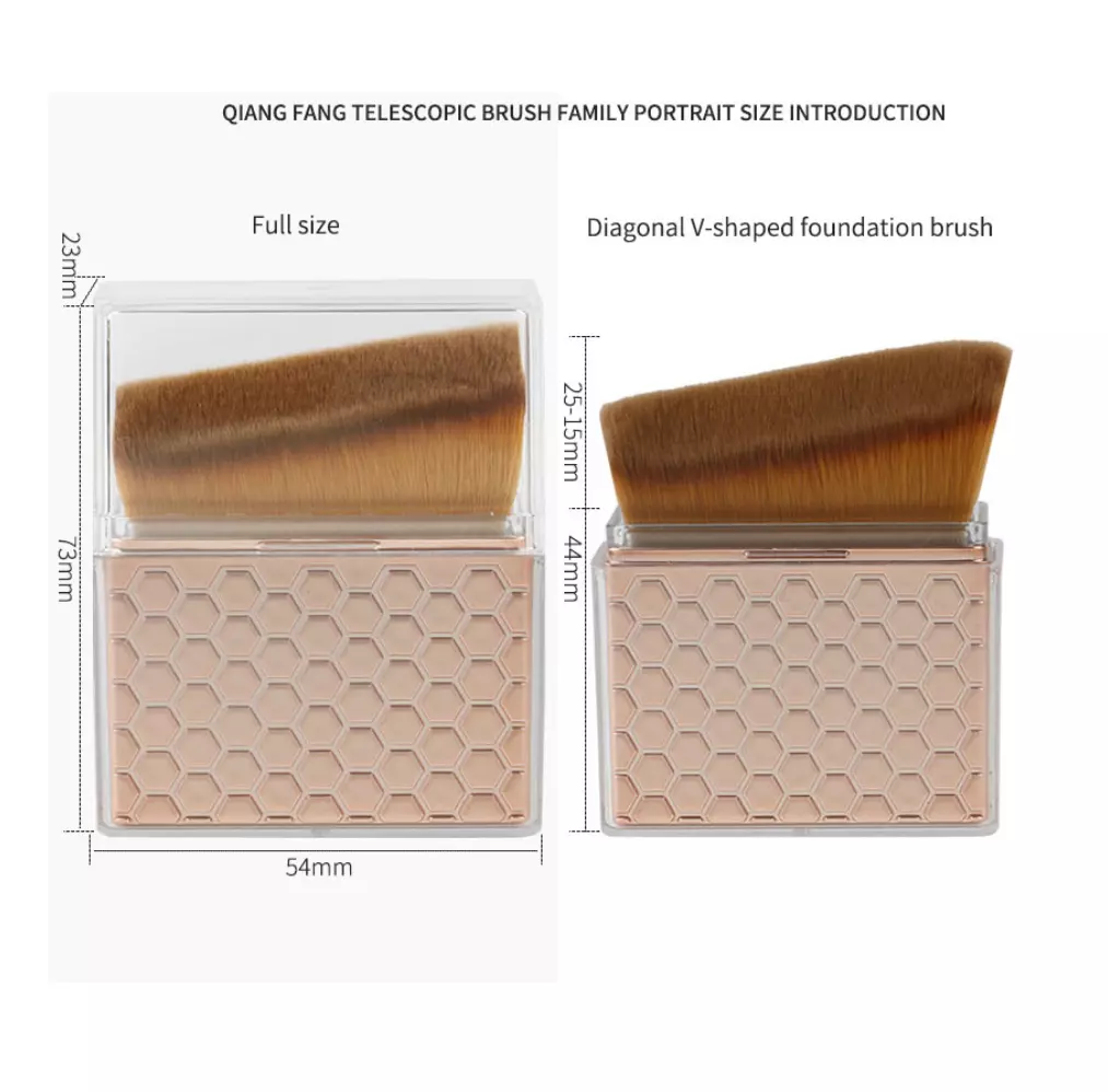 Blink Qiang Fang Retractable Makeup Powder Brush# Coffee