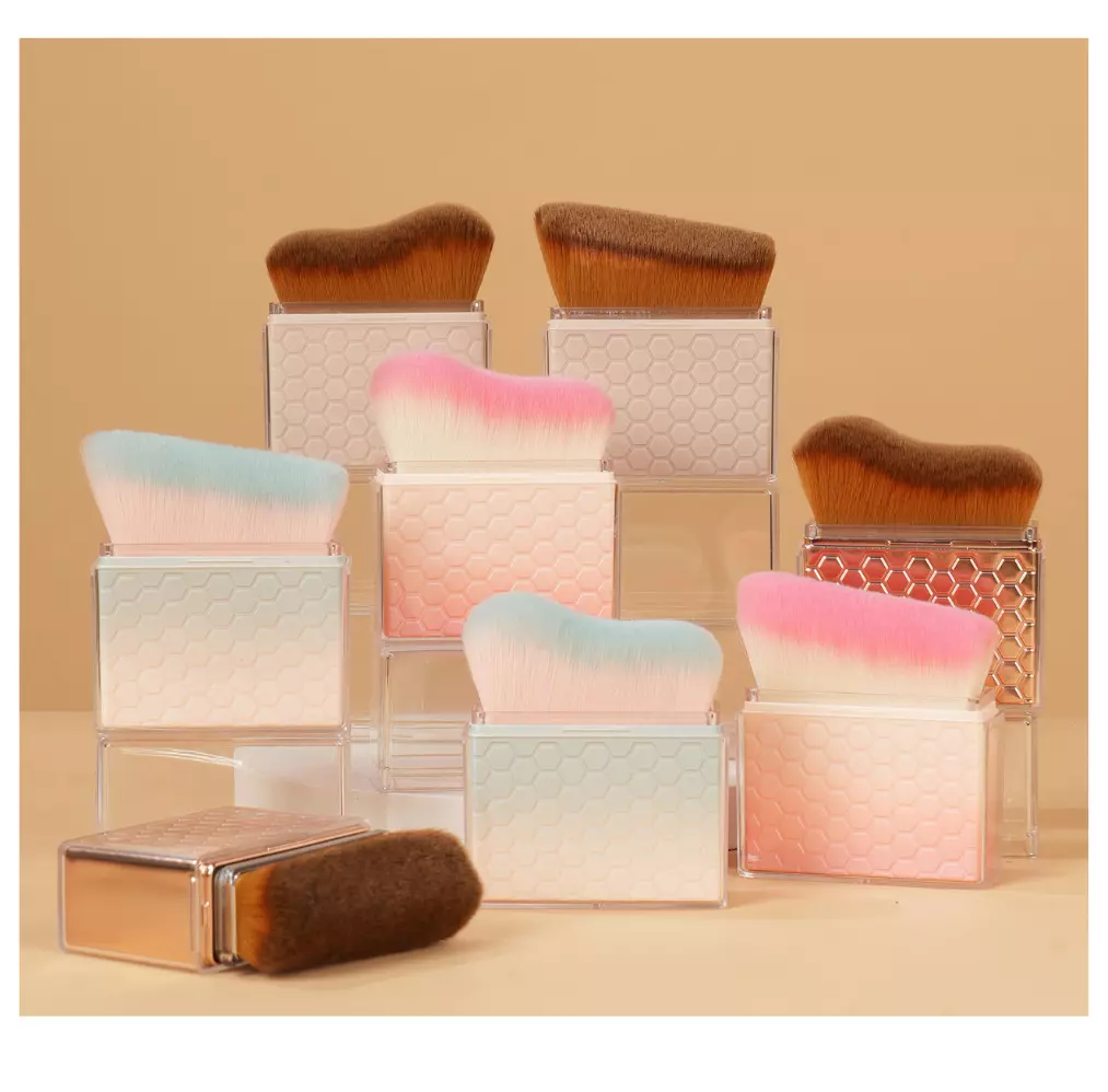 Blink Qiang Fang Retractable Makeup Powder Brush# Coffee