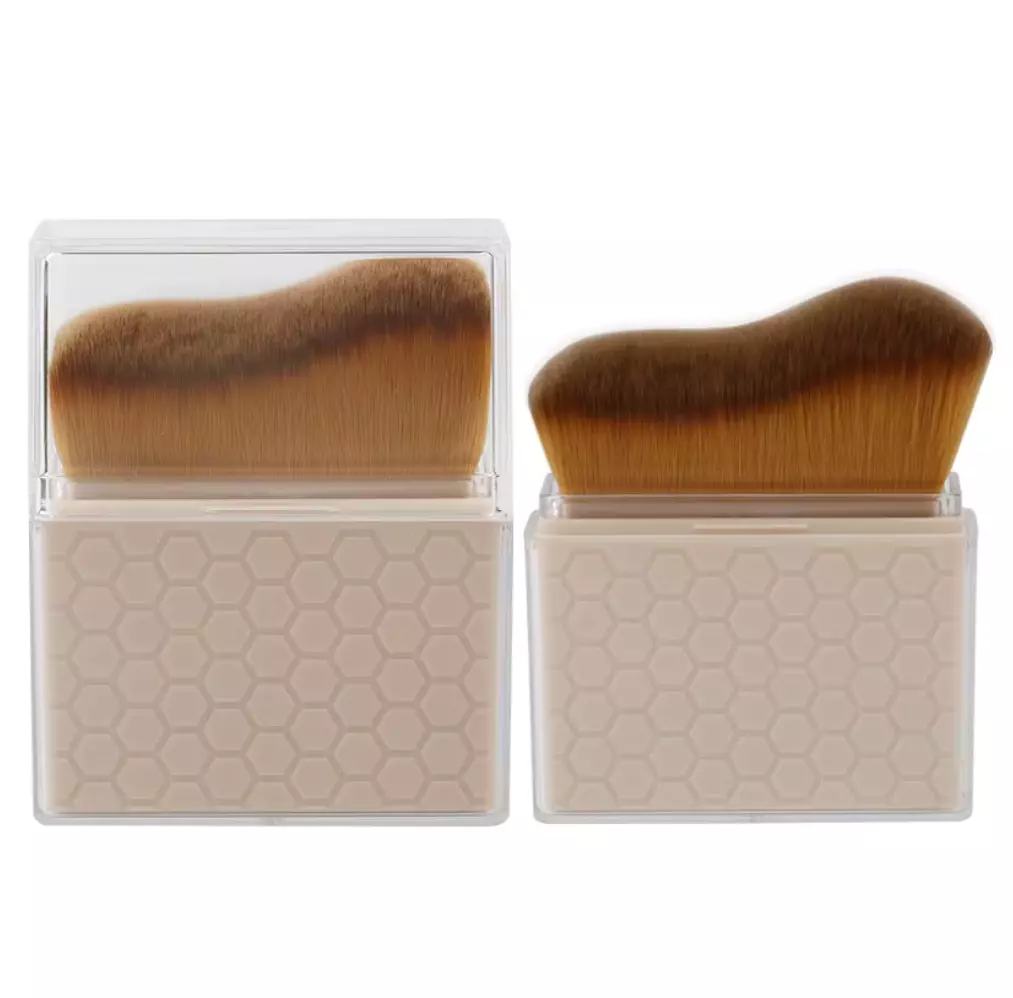 Blink Qiang Fang Retractable Makeup Powder Brush# Coffee