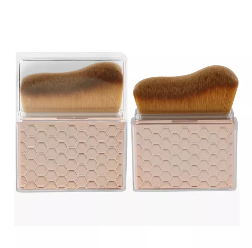 Blink Qiang Fang Retractable Makeup Powder Brush# Rose Gold