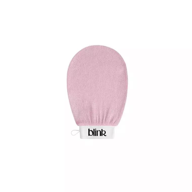 Blink Silk Exfoliating Glove # Light Pink