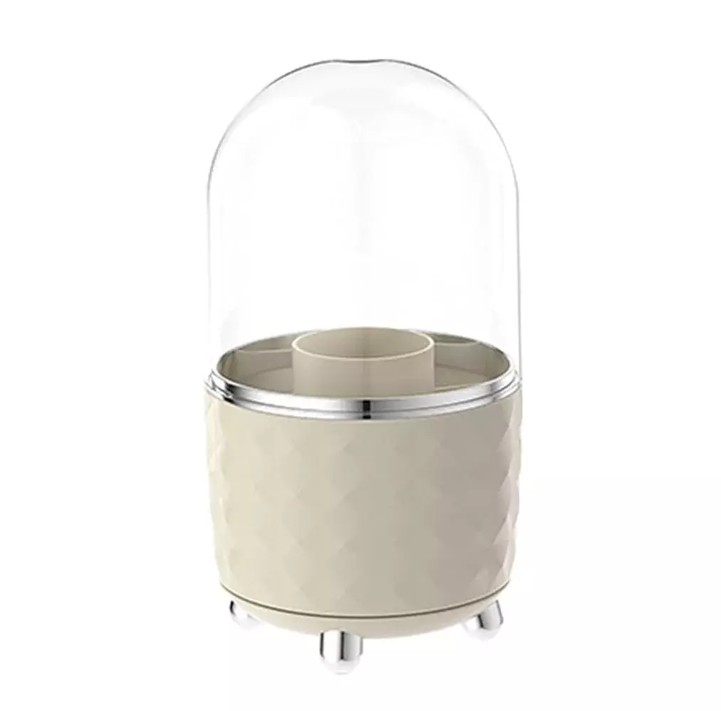 Blink Transparent Rotatable Cosmetics Storage # Sweet White