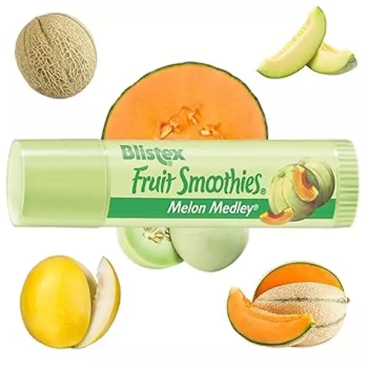 Blistex Fruit Smoothies Lip Balm 3-pack SPF 15 Berry Melon Tropical Vtg Old (2.83gm) Ea
