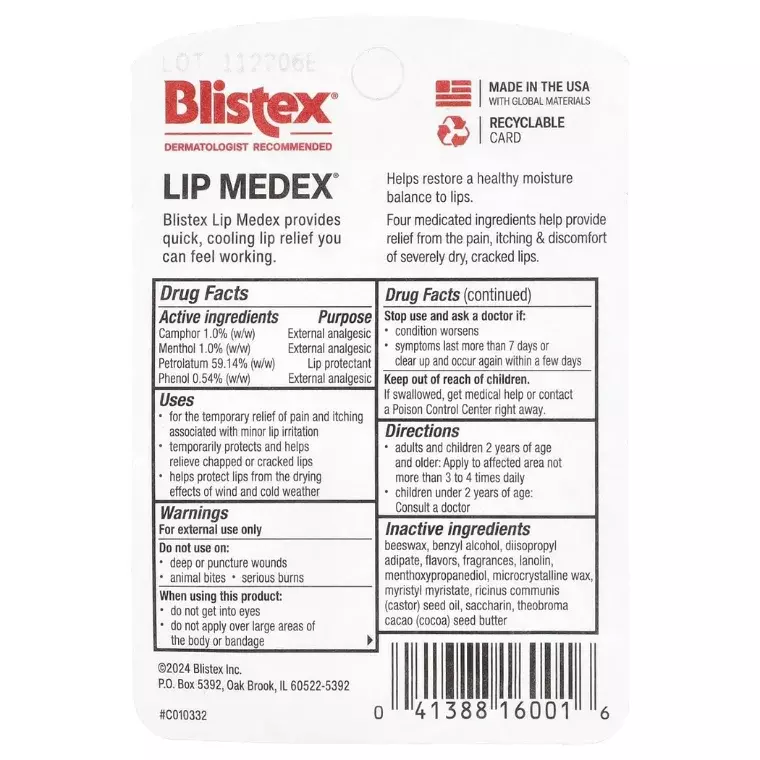 Blistex Lip Medex (10.75gm)