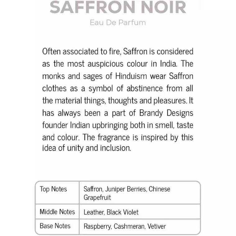 Brandy Saffron Noir Eau de Parfum (100ml)