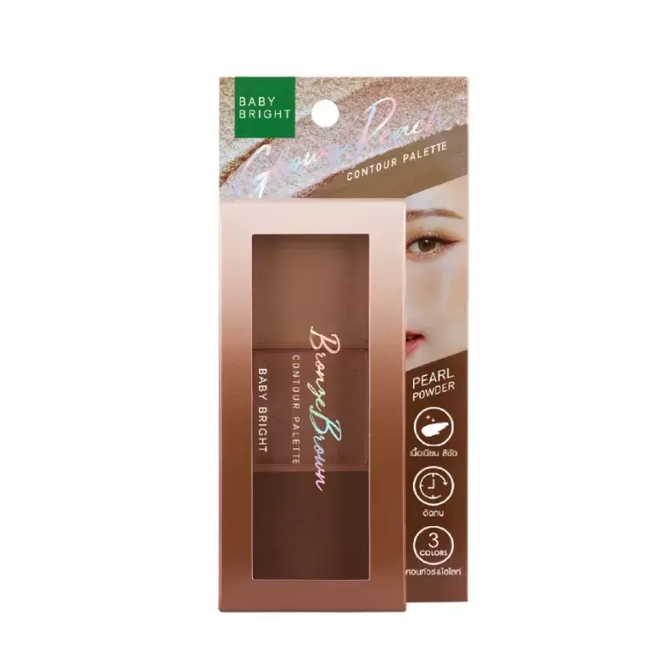 Baby Bright Bronze Brown Contour Palette 3 Colors (4gm)