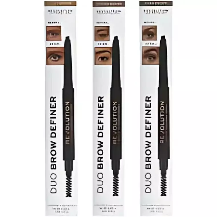 Revolution Duo Brow Definer #Brown (0.15gm)