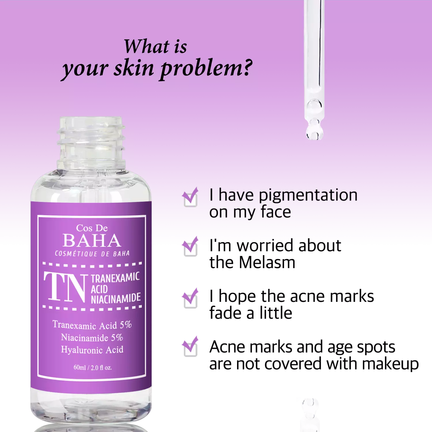 Cos De BAHA Tranexamic Serum (60ml)