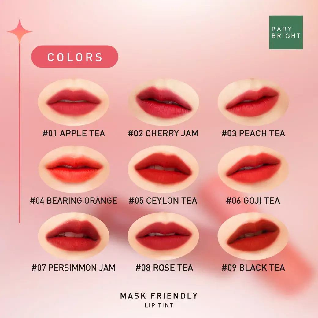 Baby Bright Mask Friendly Lip Tint -  #03 PEACH TEA (2.5g)