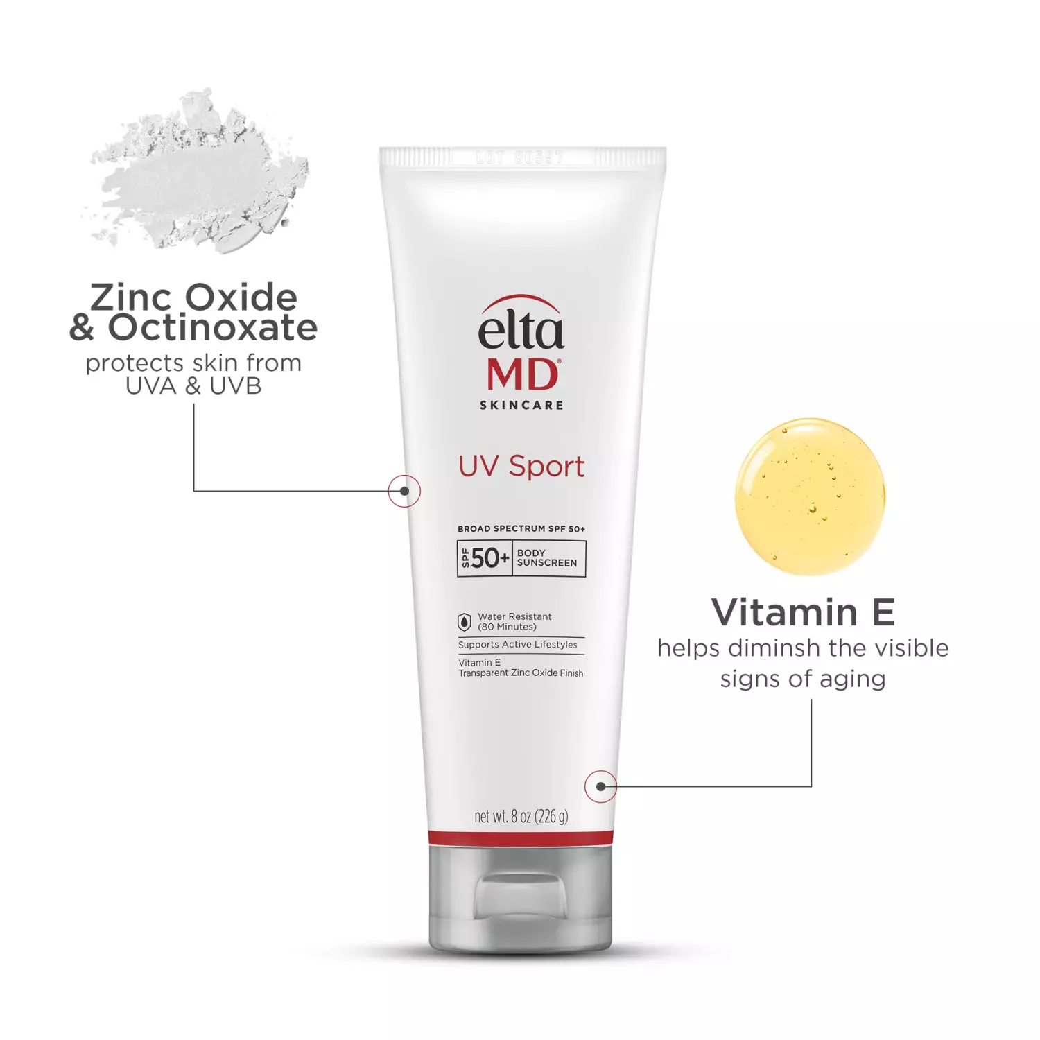 BOGO EltaMD UV Sport Broad-Spectrum SPF 50 + Anua 8 Hyaluronic Acid Hydrating Gentle Foaming Cleanser