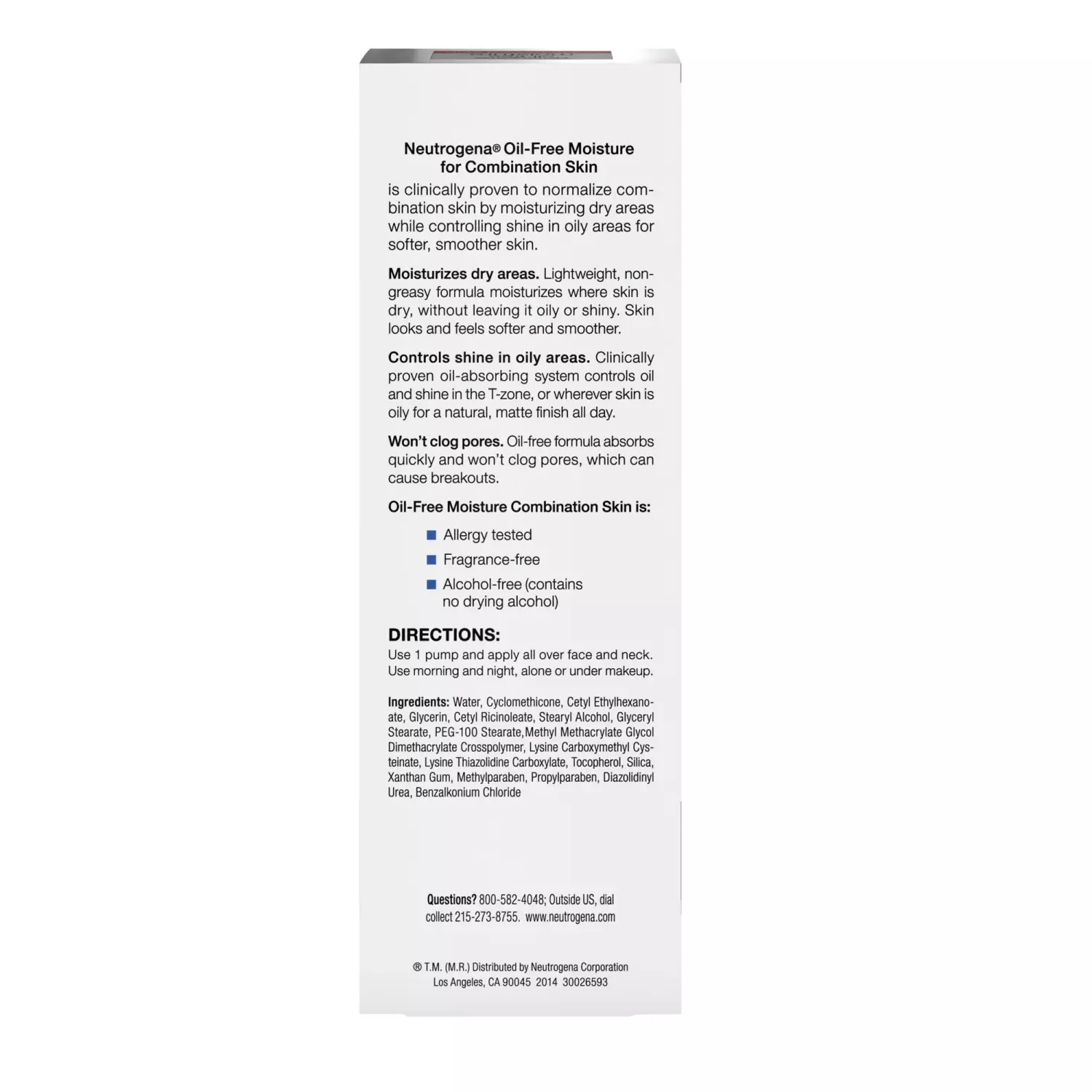 Neutrogena Oil-Free Moisture Combination Skin