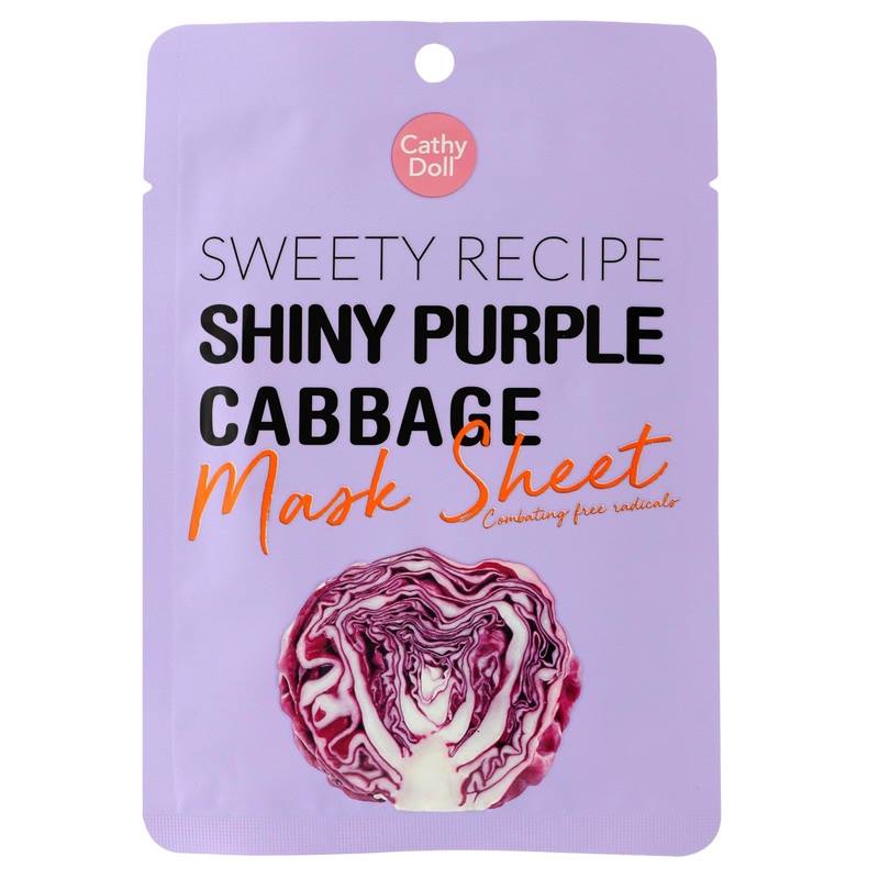 Cathy Doll Sweety Recipe Shiny Purple Cabbage Mask Sheet
