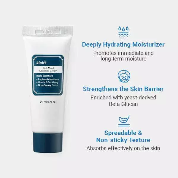 Dear Klairs Rich Moist Soothing Cream (80ml)