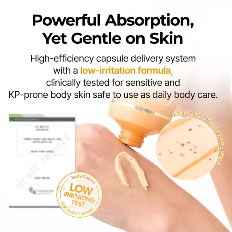 Dr. Melaxin Kojic Acid & Turmeric Brightening Body Cream (200gm)