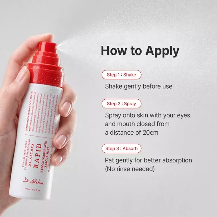 Dr.Althea Rapid Hypochlorous Acid Rescue Mist (100ml)