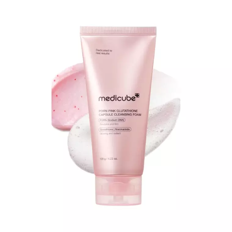 Medicube PDRN Pink Glutathione Capsule Cleansing Foam (120gm)