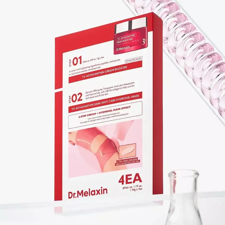 Dr.Melaxin TX-Astaxanthin Cream Booster & Dark Spot Care Hydrogel Mask (34gm)