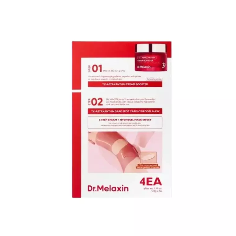 Dr.Melaxin TX-Astaxanthin Cream Booster & Dark Spot Care Hydrogel Mask (34gm)