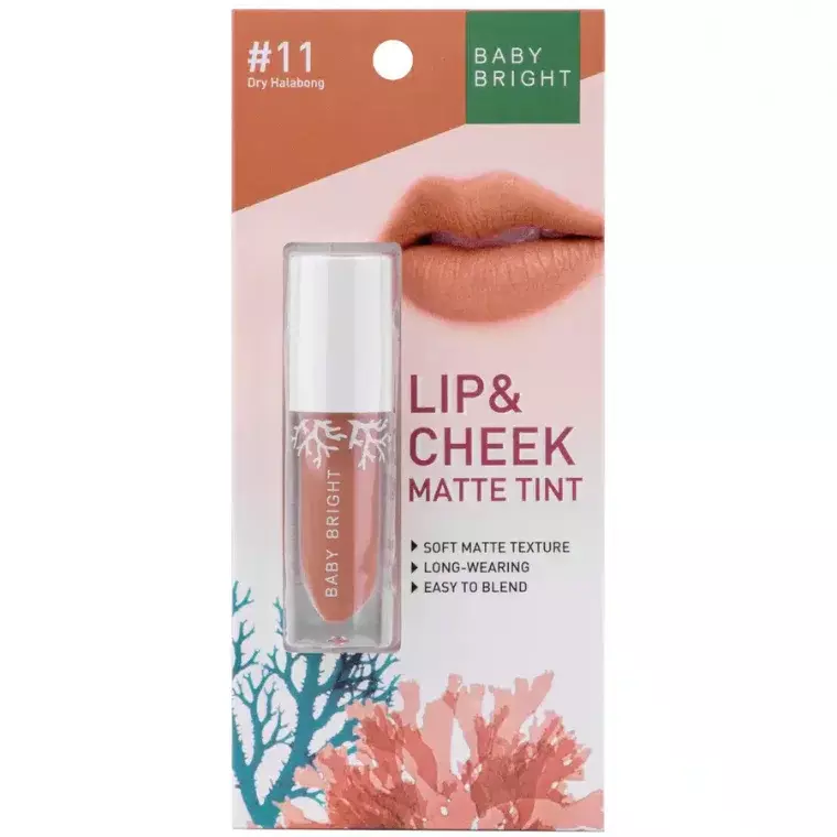 Baby Bright Lip & Cheek Matte Tint #11 Dry Halabong (2.4gm)