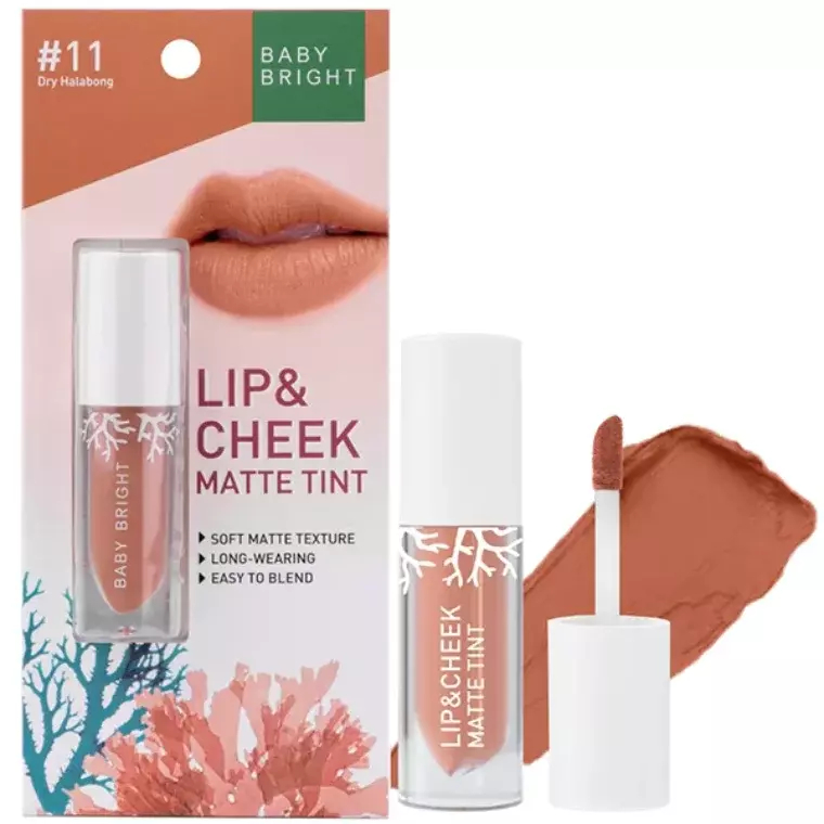 Baby Bright Lip & Cheek Matte Tint #11 Dry Halabong (2.4gm)