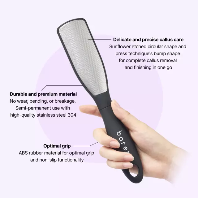 Baren Callus Remover Magic Stainless Pro Double Sided Foot File (109g)