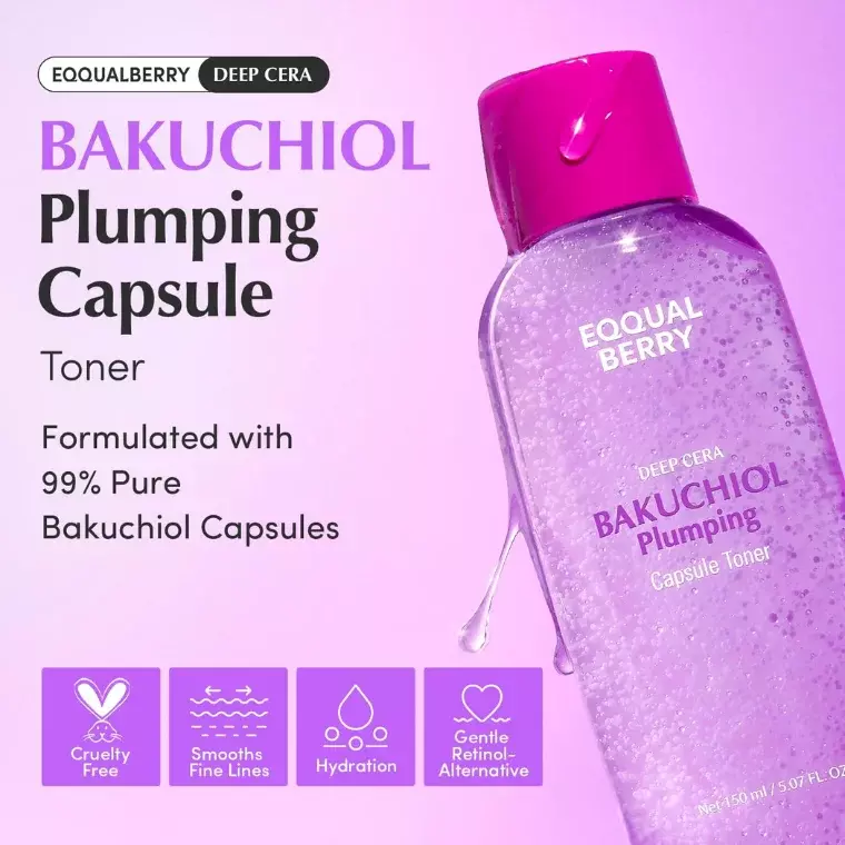 Eqqualberry Bakuchiol Plumping Capsule Toner (150ml)