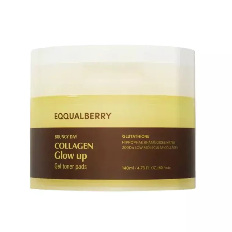 Eqqualberry Collagen Glow Up Gel Toner 60pads (140ml)