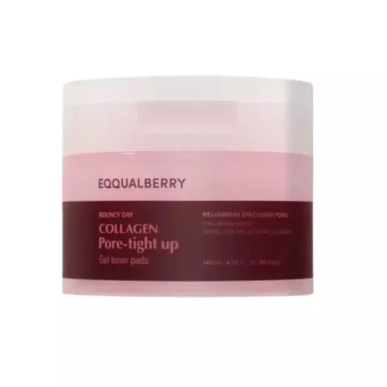 Eqqualberry Collagen Pore-Tight Up Gel Toner 60Pads (140ml)