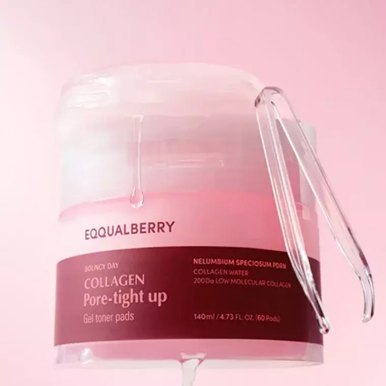 Eqqualberry Collagen Pore-Tight Up Gel Toner 60Pads (140ml)