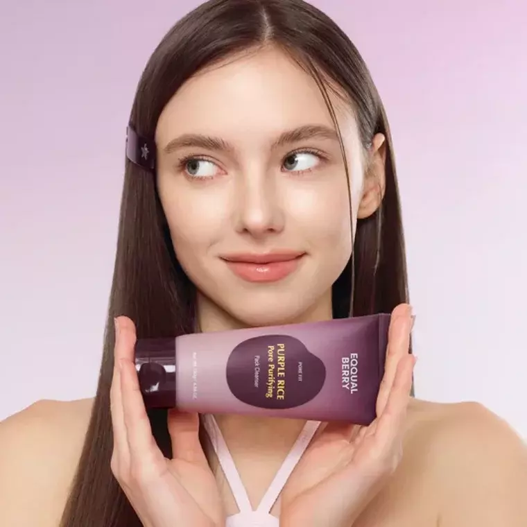 Eqqualbeery Purple Rice Pore Purifying Pack Cleanser (130gm)