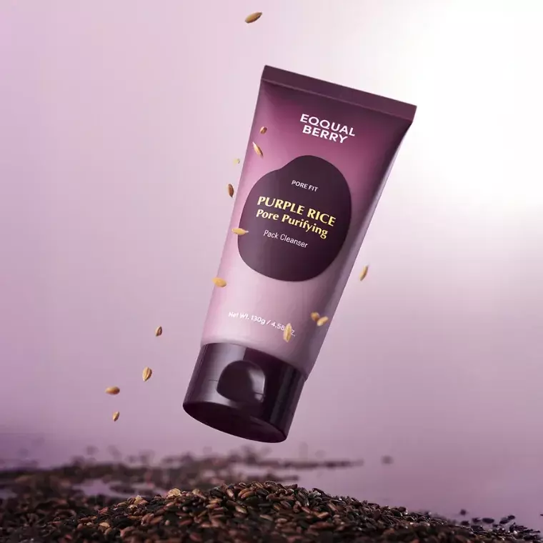 Eqqualbeery Purple Rice Pore Purifying Pack Cleanser (130gm)