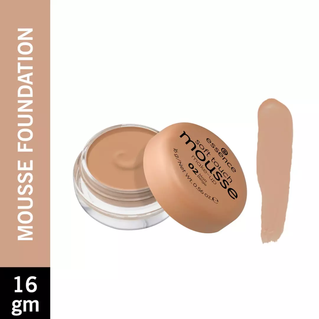 Essence Soft Touch Mousse Make-Up – 02 Matt Beige (16g)