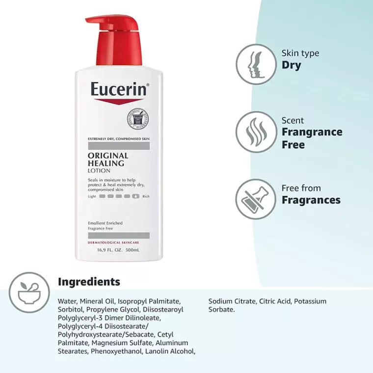 Eucerin Original Healing Lotion (500ml)