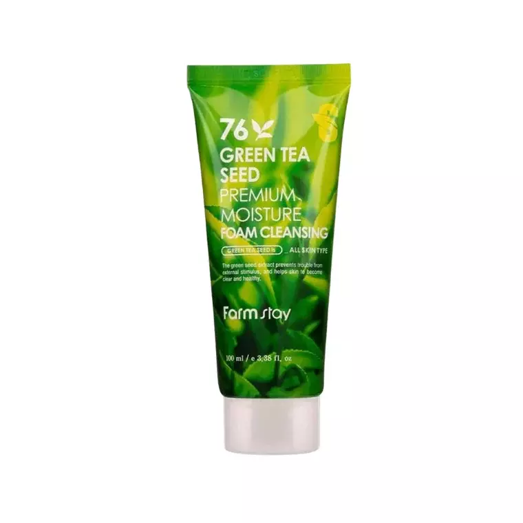 Farm Stay Green Tea Seed Premium Moisture Foam Cleanser