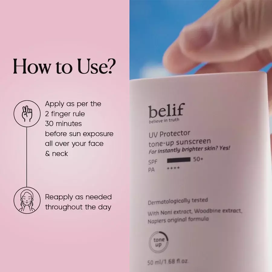 Belif UV Protector Tone-up Sunscreen (50ml)