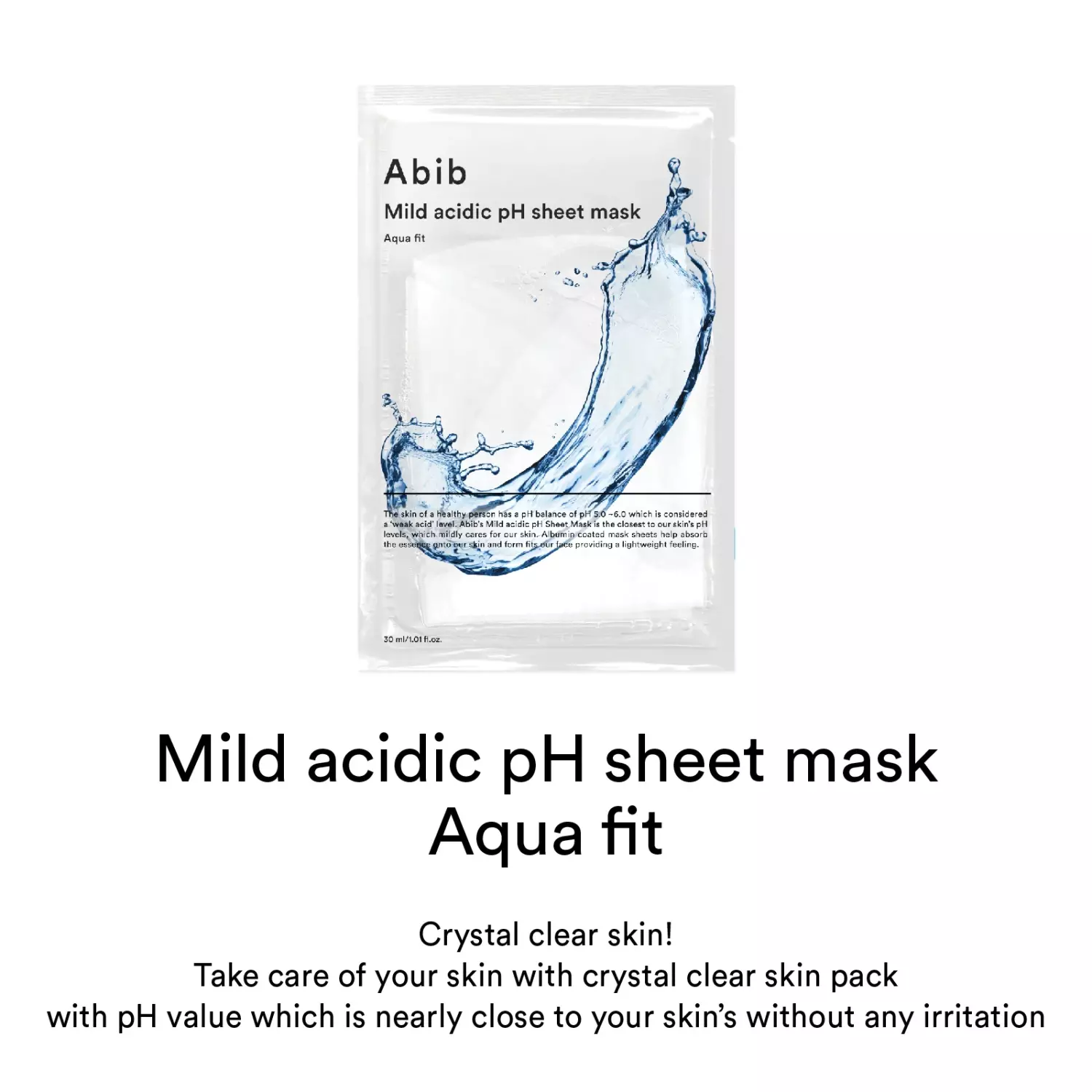 Abib Mild Acidic pH Sheet Mask Aqua Fit