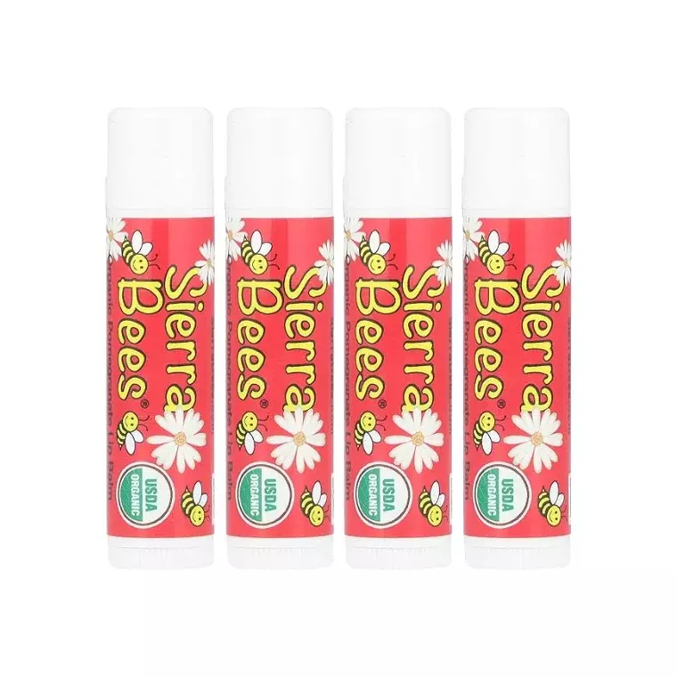 Sierra Bees Organic Tangerine Chamomile lip Balm 4 Pack (4.25 gm)