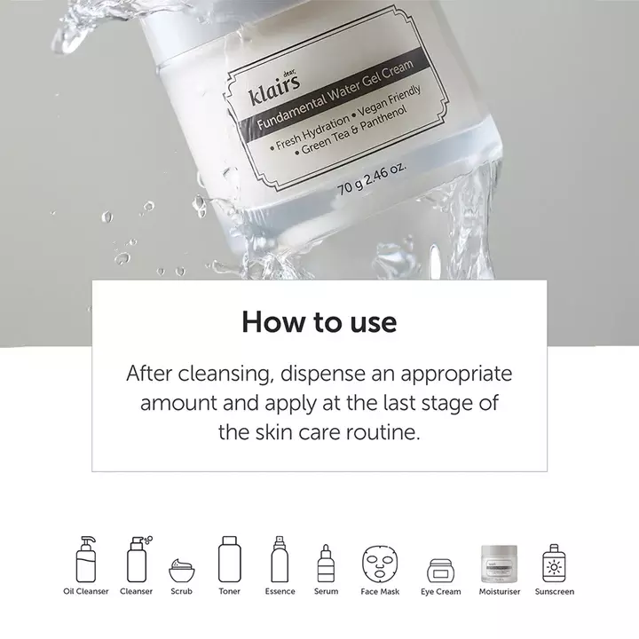 Dear Klairs Fundamental Water Gel Cream (70g)