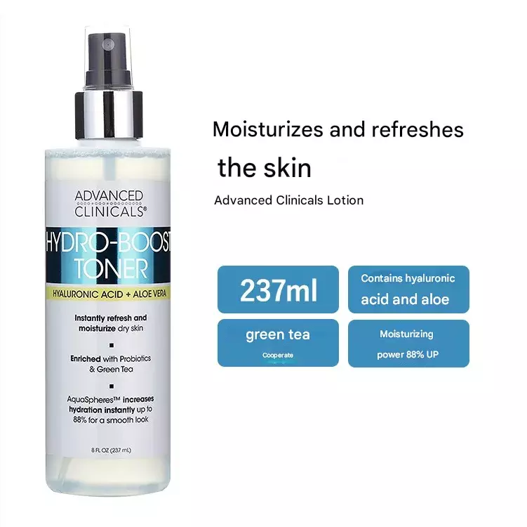 Advanced Clinicals Hydro-Boost Hyaluronic Acid + Aloe Vera Toner