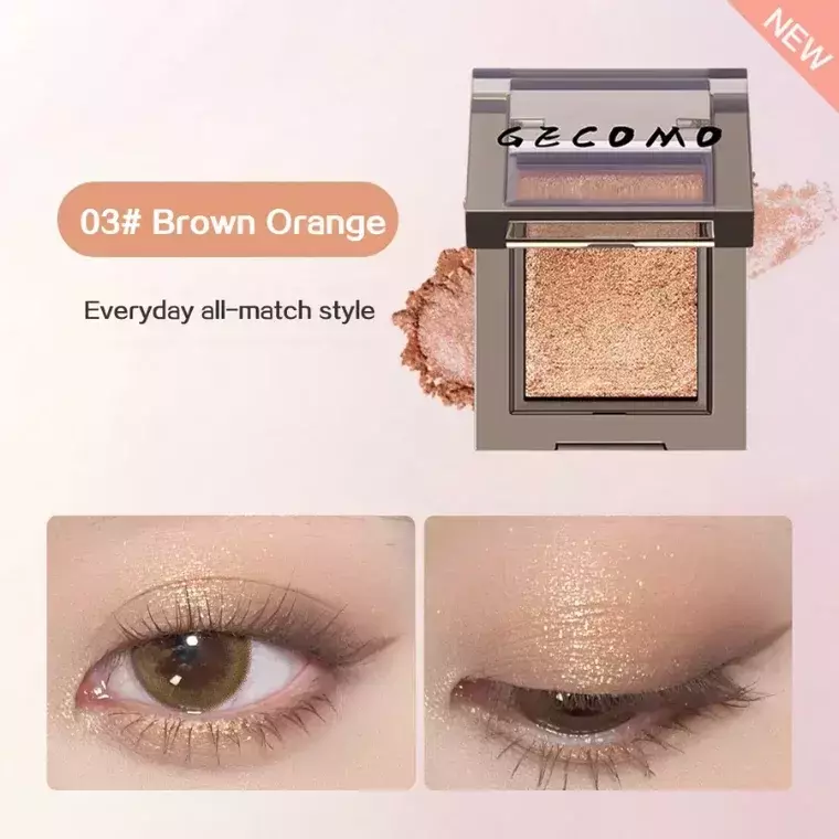 Gecomo Cream Shadow Smoky Monochrome Eyeshadow #03 Brown Orange (2.2gm)