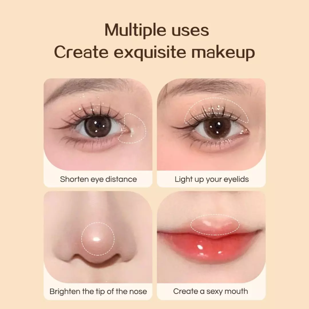 Gecomo Double-Headed Lying Silkworm Pen #1 Sweet Milk Apricot (1.2g)