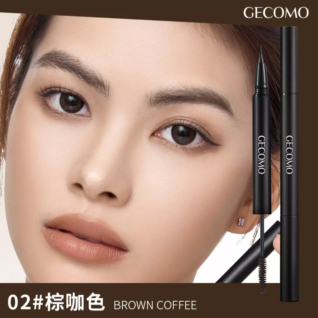Gecomo Double Stereo Eyebrow Pencil #3 Light Brown(1g)