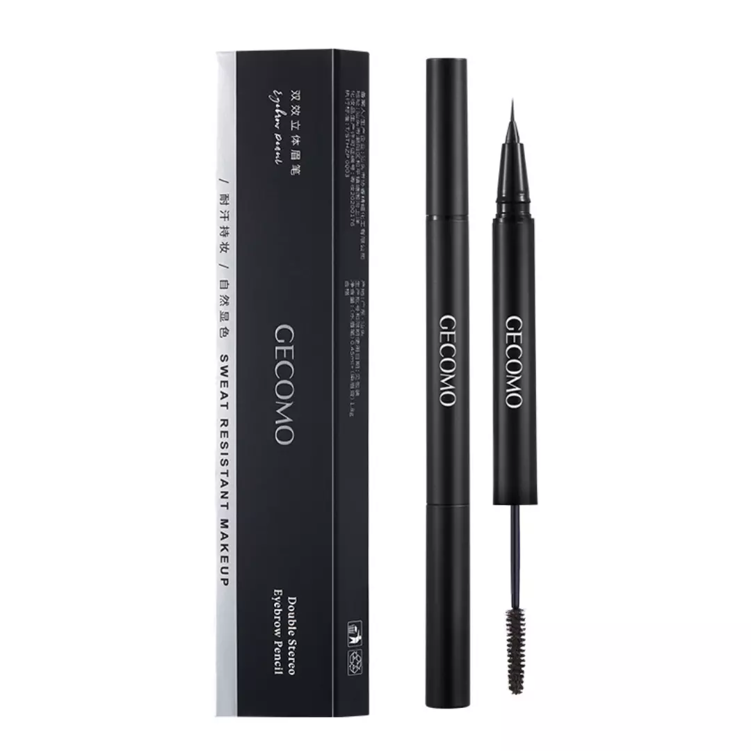 Gecomo Double Stereo Eyebrow Pencil #3 Light Brown(1g)