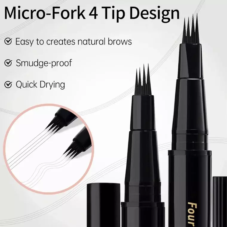 Gecomo Fine and Smooth Four-Claw Eyebrow Pencil #02 Gray Brown (1gm)