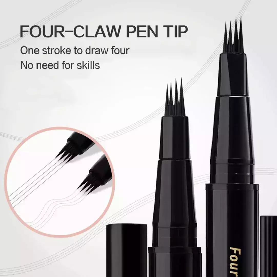 Gecomo Fine and Smooth Four-Claw Eyebrow Pencil #01 Dark Brown (1gm)