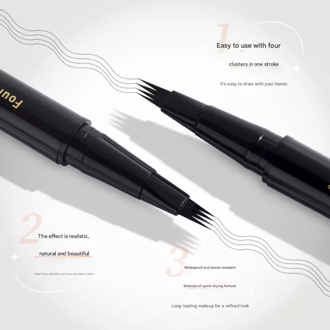 Gecomo Four-Claw Eyebrow Pencil #1 Tea Brown (1g)