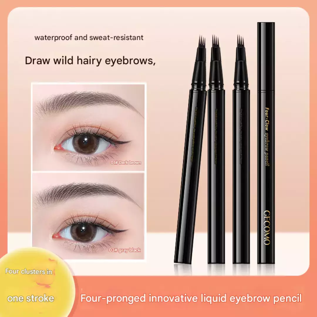 Gecomo Four-Claw Eyebrow Pencil #1 Tea Brown (1g)